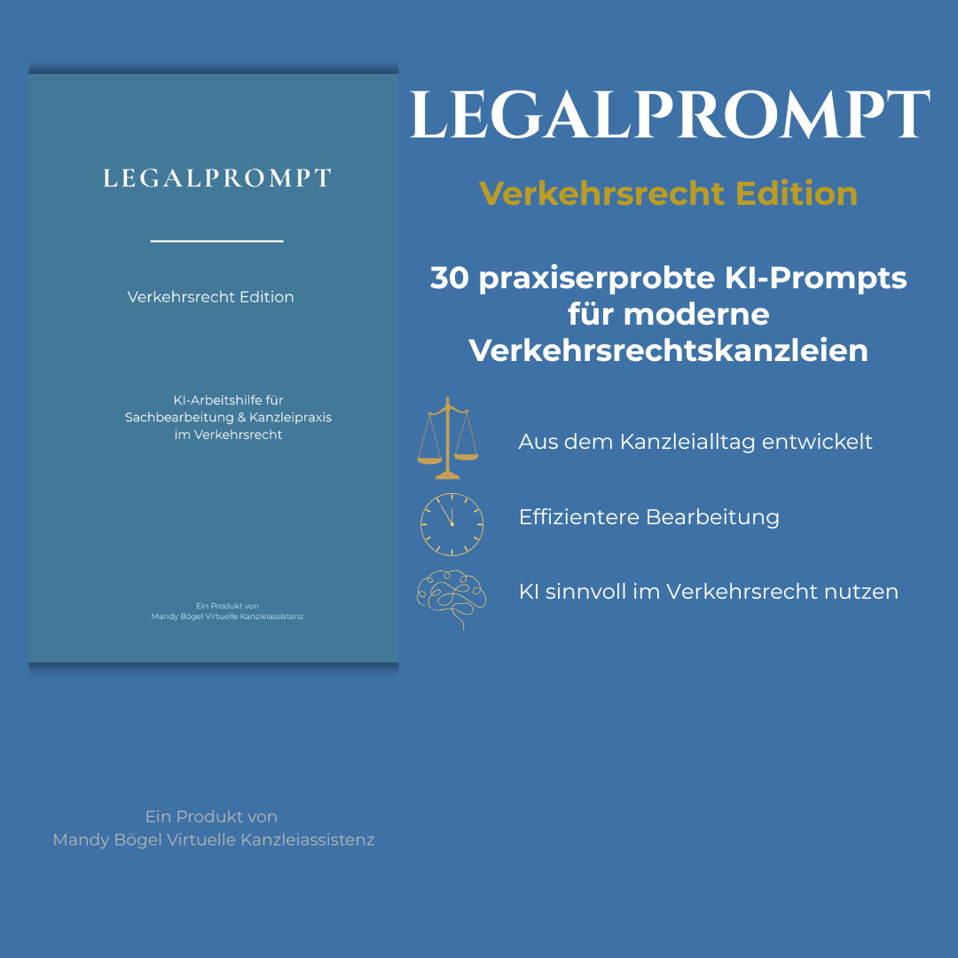 Aus der Praxis entwickelt: LEGALPROMPT – Verkehrsrecht Edition